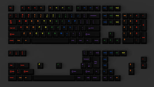 GMK Midnight Rainbow Base Keycap Set