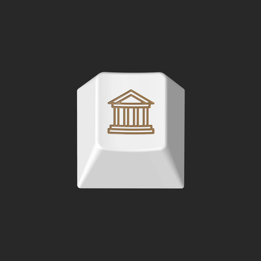 GMK Civilizations RAMA White Parthenon Keycap