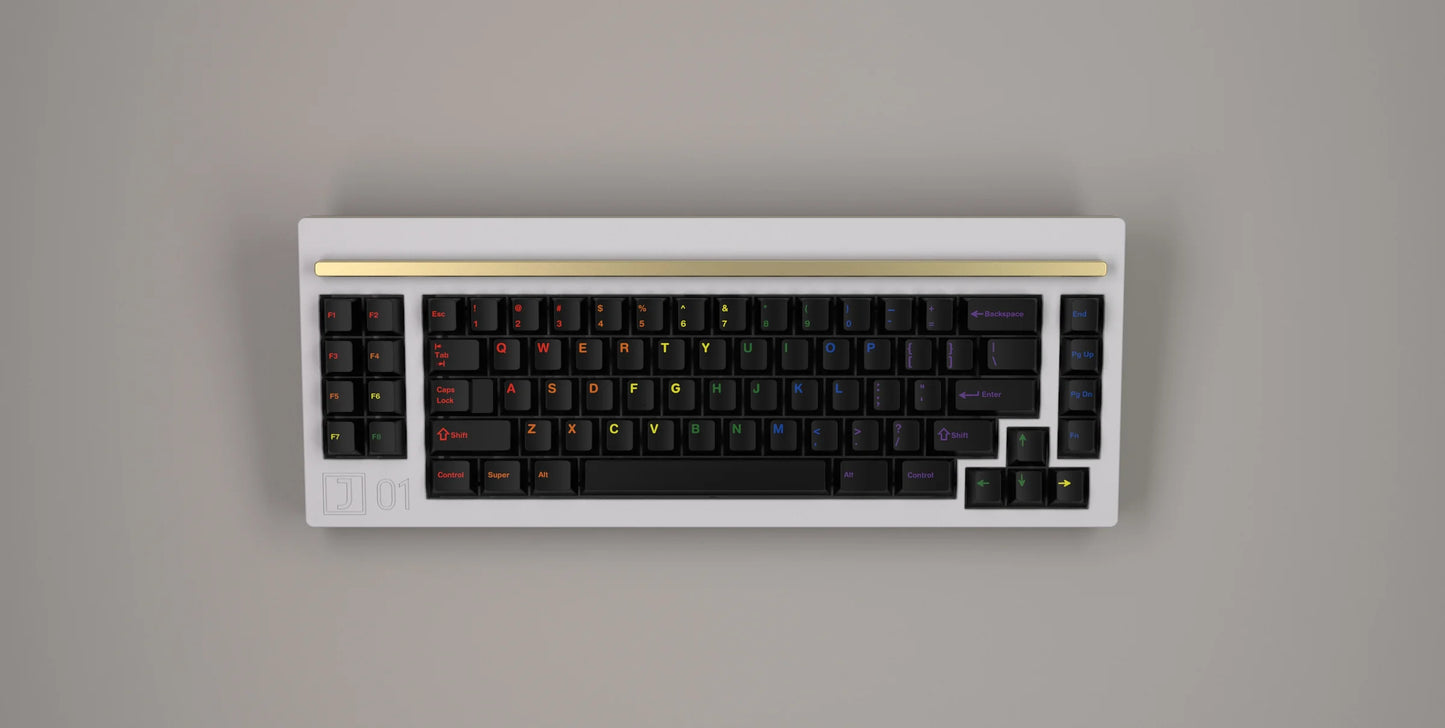 GMK Midnight Rainbow Base Keycap Set