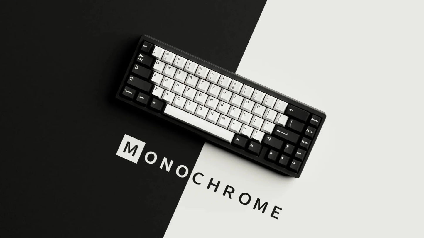 GMK Monochrome R2 Base Keycap Set